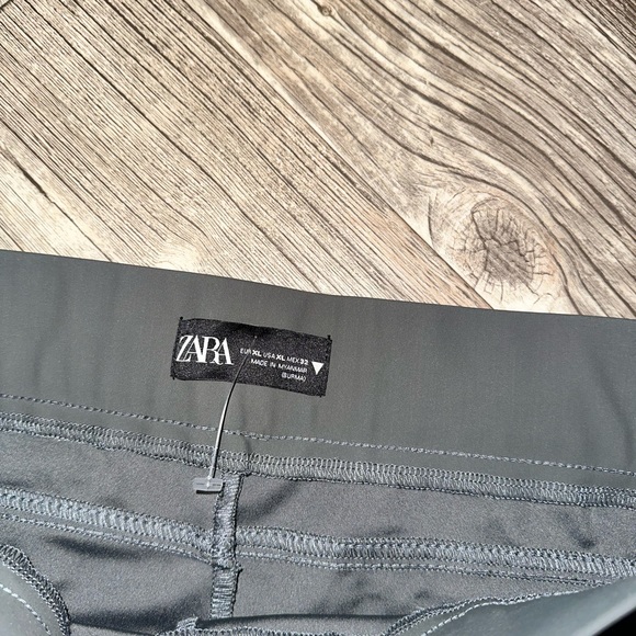 Zara Legging Basic Brown Riding Style Leggings XL - Picture 3 of 6